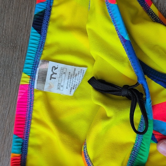 TYR Racerback Two Piece - Neon Geometric - Picture 3 of 4